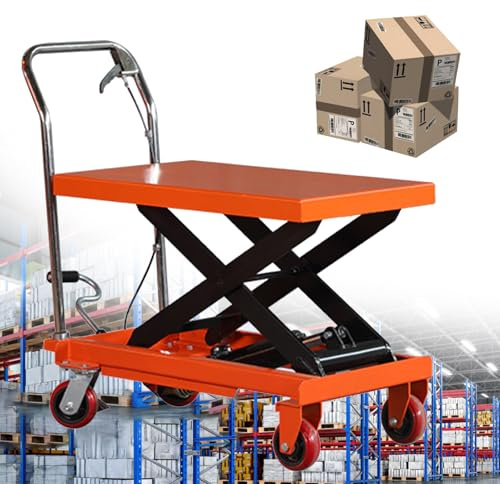 Carrello elevatore idraulico: 158,8 kg di capacità manuale ed elettrico per carichi pesanti, ideale per fabbriche, magazzini, mercati e uso versatile