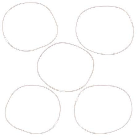 BQLZR 5pcs Elastic Bands Replacement for U87 Microphone Mount Holder Clamp Clip Gray