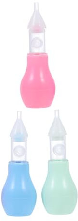 ANDRESLAD Paquete De 3 Limpiadores Nasales De Silicona Para Bebés Fáciles De Usar Para Limpiar La Nariz De Los Bebés