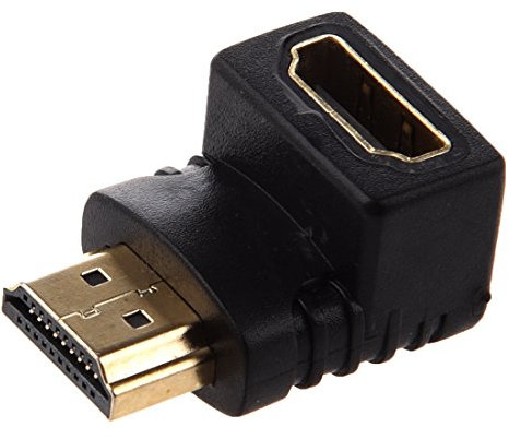 Lonrtesw Adattatore ad Angolo retto a 90 Gradi (Parte Inferiore) Nero