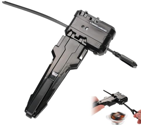 GNHG 1 Pezzi Lanciatore Blade x，BEY BBX Winder Launcher e maniglie Combinazione manubrio Gyro X nero,B