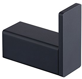 Handtuch/Kleiderhaken für Bad Küche Garage, Wandmontage, SUS 304 Edelstahl, schwarz, Beelee, BA8506B