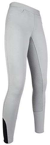 HKM Legging d'équitation pour Fille - Yvi - Garniture en Silicone