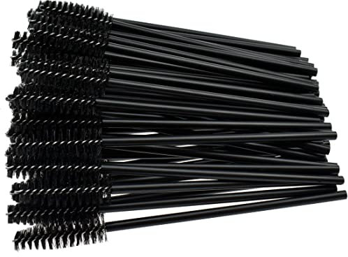 50 PCS Eyelash Eyebrow Brushes Mascara Wands Disposable Makeup Brushes for Eyelash Extensions