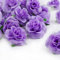 Kesote 50Pcs Artificial Rose Flower Heads Purple Realistic Artificial Flower Rose Heads for Wedding Party Album Decoration & Garden Decoration DIY Craft Project - 1.57’’