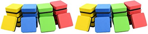 48 Stk Tafelschwamm Tafelreiniger Nass Abwischbare Markierungen Kreidetafel-staubtuch Trocken Abwischbare Radiergummis Pizarrones Para Niños Weiß Weiches Whiteboard Magnetisch Kind