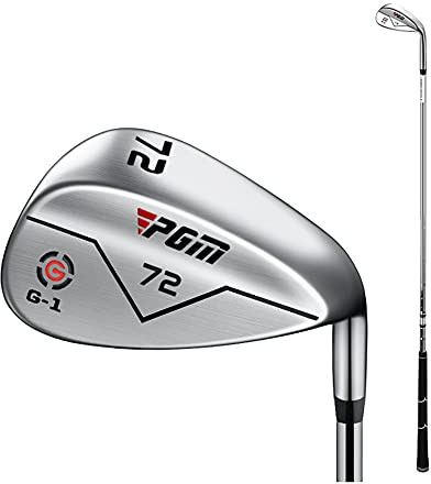 72 Degree Golf Club Wedge CNC Texture Golf Sand Wedge for Men Women Steel Rod Sports Clubs Golf Wedges (Silver,72 Degree)