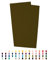 Sandras-Bastelladen 2er Set Kerzen Verzierwachsplatten - 200 x 100 x 0,5mm Oliv