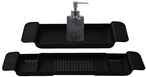 Vassoio Per Vasca Da Bagno - Mensola Per Vasca Da Bagno Estensibile, Vassoio Per Vasca Da Bagno Regolabile, Vassoio Per Vasca Da Bagno Antiscivolo Per Candele, Asciugamani, Libri, Vino