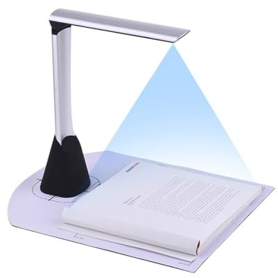 Scanner de livres pour appareils photo de documents Scanner de documents et d'images de livres USB haute vitesse, format de numérisation A4 haute définition HD de 5 mégapixels avec fonction OCR et lum