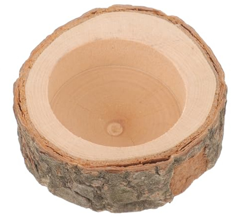 TOYANDONA Ciotola Per Cibo in Legno Per Porcellini d Mangiatoia Per Criceti Contenitore Per Piccoli Animali Domestici Ciotola Per Cibo Per Ratti