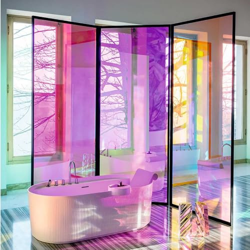 Abode Window Films Iridescent Window Film 45cm x 1m, Holographic