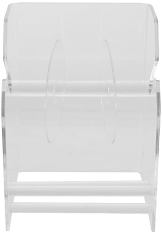 SHERCHPRY Dispenser Portarotolo Adesivi da Scrivania 3 Scomparti Regolabili, Supporto Acrilico Trasparente per Etichette, Organizzatore Compatto per Ufficio, Scuola e Casa