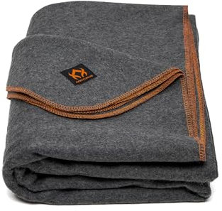 Arcturus Militärische Wolldecke, warm, dick, waschbar, ideal für Outdoor, Camping, Stadiondecke, Picknicks, Reisen, Auto- und Bushcraft-Überlebens-Kits, groß, 162,6 x 223,5 cm, 2 kg (Militär grau)