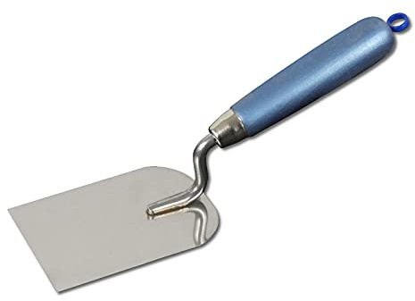 DEWEPRO Spatola Da Gessatore 80 mm – Lama In Acciaio Inox Antiruggine Con Manico In Legno – Spatola Professionale Da 8 cm Per Gesso, Stucchi E Malta – Utensile Robusto Per Artigiani E Fai-Da-Te