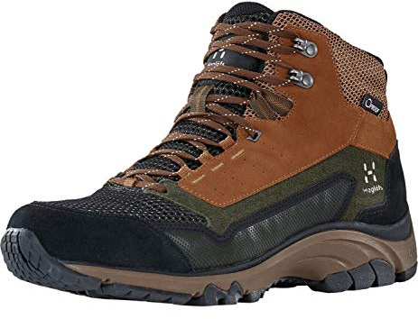 Haglöfs Men's Skuta Mid Proof Eco Hiking Boots, Brown Oak Deep Woods 47t, 10 UK