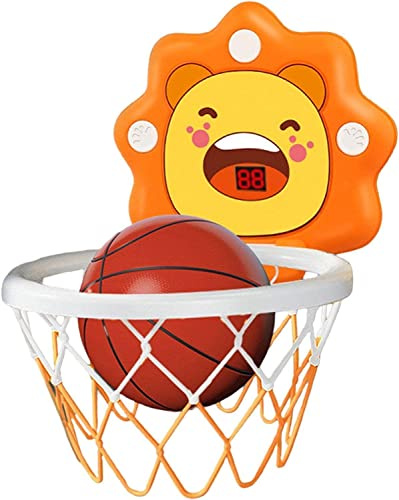 Koolbitz Basketball Hoop Set for Kids - Portable Indoor and Outdoor Over Door Basketball Set with Digital Counter, Ball, Pump and Net - Hangable Hoop for Bedroom, Toddlers and Boys Girls Aged 3+ Years