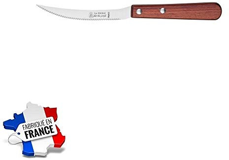 Les Colis Noirs LCN - Couteau a Tomate INOX Manche Bois La Fourmi - Modèle Aléatoire - Ustensile Cuisine - 032