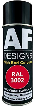 4 IN 1 Ral 3002 Rojo Carmín Dickschichtlack Laca Spray Lata de Aerosol