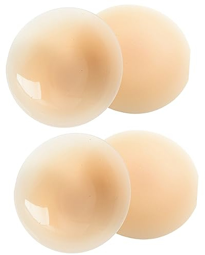 WeddHuis 2 Paires Autoadhésifs Soutien-Gorge Insert Coussin Silicone Invisible pour Tout Cup