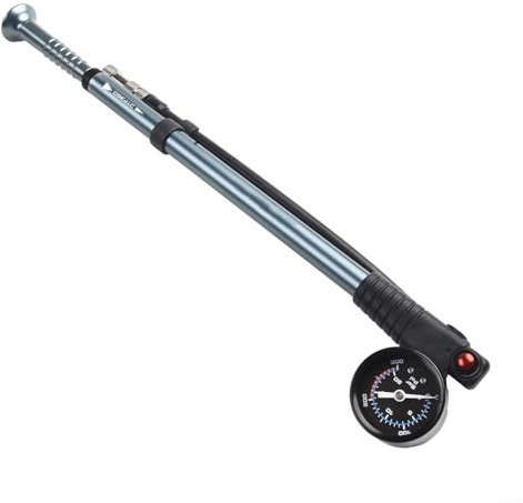 Pompe à chocs haute pression, 300 PSI Max Pompes à vélo avec jauge pour amortisseur arrière et fourche de suspension VTT vélo de route