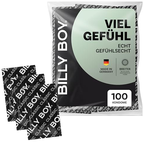 BILLY BOY Kondome Viel Gefühl 100er | 56 mm | Gefühlsechte Kondome mit angenehmem Duft | (1x100 Stück)