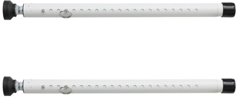 Starbover Lot de 2 barres de sécurité pour porte coulissante Blanc 1,2 m