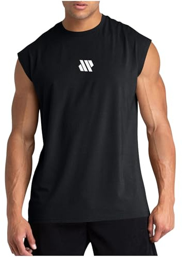 Camiseta Tirantes Hombre Ofertas,Camisetas de Tirantes Verano Moda Hombres Diario Deporte Gym Camiseta Sin Mangas con Cuello Redondo Fitness Impresión Chaleco Holgados Casual T-Shirt Tank Top