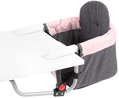 CHIC 4 BABY 350-67 Tischsitz Relax, Melange dunkelgrau-rosa