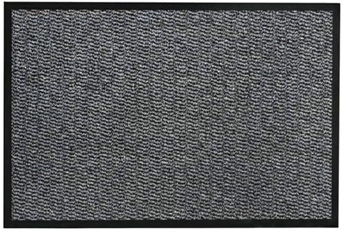 SAFRI Grey Barrier Mat 50x80cm Indoor Outdoor Dirt Trapper Door Mat Non-Slip Entrance Rug Shoes Scraper Absorbent Carpet (50x80cm)