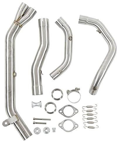 Tubo Collettore Centrale di Scarico Moto, Ricambio Tubo Collettore di Scarico in Acciaio Inossidabile per AFRICA TWIN CRF1000L ADV 2016 2017 2018 2019 Tubo di Collegamento Centrale Anteriore