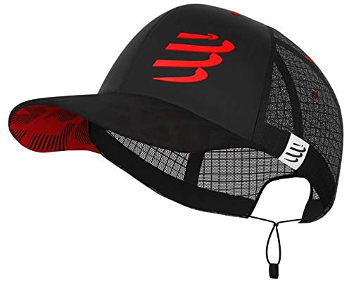 COMPRESSPORT Racing Trucker cap | Cappellino Sportivo Ultraleggero | Asciugatura Rapida – Visiera Anti-Sudore e Sole | Snapback Regolabile | Ideale per Running, Trail e Sport Estivi