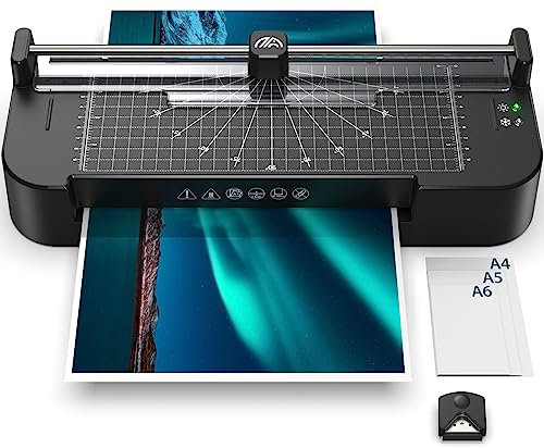 A4 laminator, hot and Cold laminator with 20 Sheets A4, A5, A6, 230 mm, with ABS dust Removal, Fast Heating of 80s