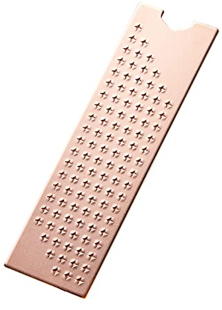 DolDer Refroidisseur de chaleur M.2 2280 pour SSD Nvme en cuivre avec nano coussinets thermiques, vis, joints en silicone (74 x 22 x 0,8 mm)