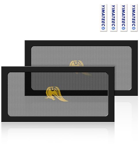 YIMATEECO PC-Dammfilter 280 mm, 2 st Magnetiskt Antidamm PVC-Fläktfilter för Datorväska PC Datorkylfilter (PVC Gentleman, 140x280 mm, 2 stycken, svart)