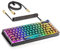 Tastiera meccanica ATTACK SHARK K75, copritasti trasparenti, RGB, tastiera di gioco, QMK/VIA, interruttore lineare, cavo a spirale, CK75 X75 TKL sostituibile a caldo tastiera cablata PC Gamer