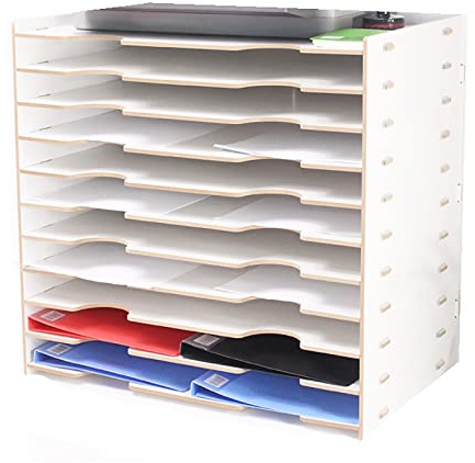 Generic Schreibtisch-A3-Briefablage aus Holz, für Ordnung und Ordnung, stapelbare Schreibtischablagen für Schreibtisch-Organisation, stilvolle Ablagen für Zuhause oder Büro