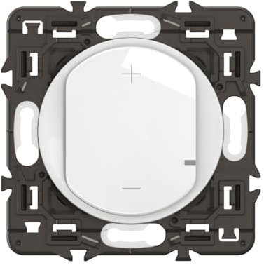 LEGRAND - Interrupteur Variateur - toutes lampes dimmables jusqu'à 125W - Commande d'Eclairage Complète - Prêt à Installer - Blanc