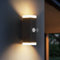 Leselux Außenlampe mit Bewegungsmelder Anthrazit LED 12W, IP65 Wandlampe Aussen 3000K Warmweiß 932 Lumen, Außenwandleuchte LED Schwenkbar 340°, Aluminium Wandlampe 86-230V, Moderne Wandleuchte Eckig