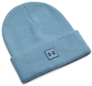 Under Armour Hombre Halftime Cuff, Gorro Deportivo súper Suave de Punto Acanalado, Gorro cómodo y cálido Ideal para el frío y para un Look casualBlue Smoke / / Dark Navy Blue,OSFM