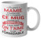 Taza Super Mamie 330 ml de cerámica - Mensaje de amor abuelita on t'aime eres formidable - Regalo original para la abuela, regalo para el día de la abuela, cumpleaños, Navidad, taza para la abuela