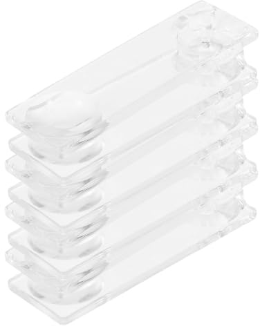 SHINEOFI Perillas Transparentes de Cordón para Persianas 8 Cm, Accesorio para Cortinas Enrollables y Persianas Romanas, Paquete de 4 Piezas, Herrajes para Decoración del Hogar y Oficina