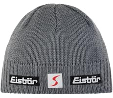 Eisbär Gorro Trop Skipool Mujer/Hombre - Made in The EU de Invierno Pull on Oso Polar con Forro otoño/Invierno - Talla única Gris Claro