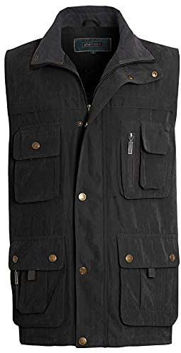 shelikes Men's Gilet Safari Hiking Outdoor Waistcoat Sleeveless Jacket Coat Gilets