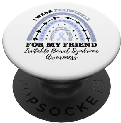 I Wear Periwinkle Friend IBS Irritable Bowel Syndrome PopSockets Adhesive PopGrip