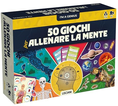 Lisciani Giochi - I'm a Genius 50 Giochi per allenare la mente