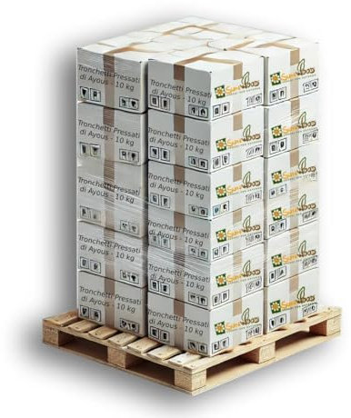 Tronchetti da ardere per camino 120 kg, 12 Cartoni da 10 Kg, Senza Additivi, Made in Italy