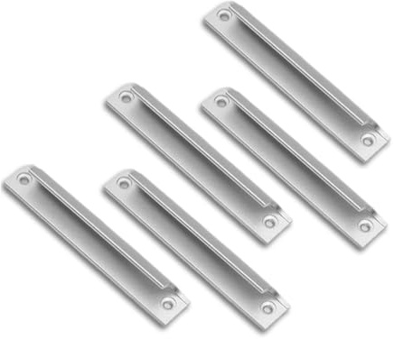 KQOZG Maniglia in Alluminio Multifunzionale per Porte di Balcone, Terrazza e Zanzariera, Maniglia per Porta Esterna con Viti per Montaggio Facile Senza Foratura (argento)