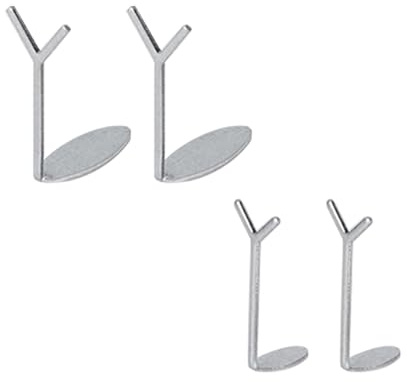 4pcs Heart Magnet for Cat Eye Nails, 2 Size Professional Magnetic CatEye Nail Tools with Y-Shaped Guide for Home & Salon Use