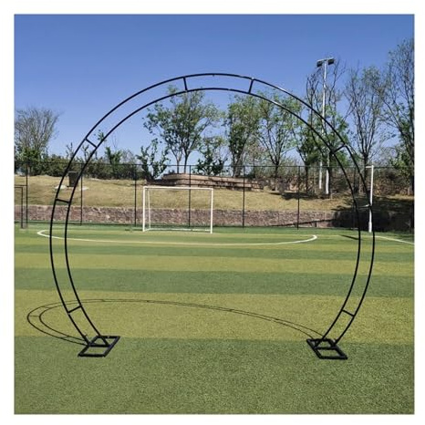 Pabellón redondo de acero inoxidable resistente para bodas, 2,4 x 2,8 m, para fiestas nupciales y jardín, resistente al óxido, ideal para eventos y bodas